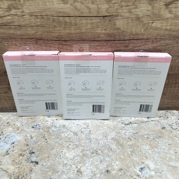 Lot Of 3 Zitsticka GOO GETTER Body Clarifying Blemish Patch For Body Zits NIB - Picture 3 of 12